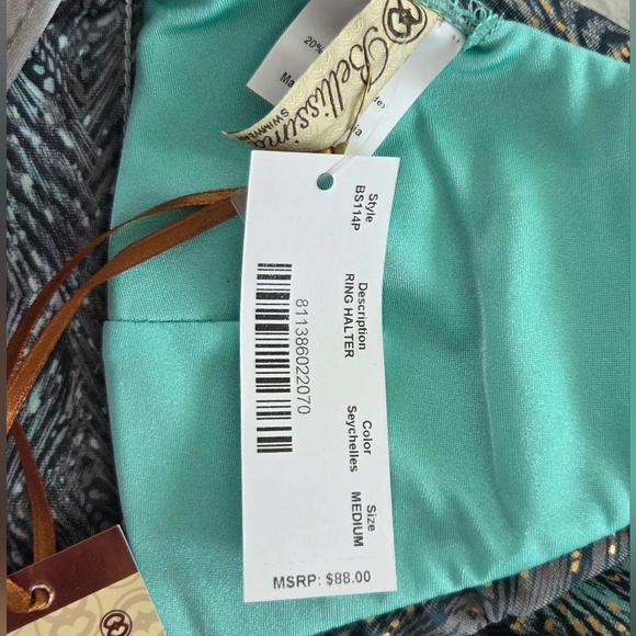 NEW BELLISSIMA MONTE CARLO RING HALTER TWO PIECE BIKINI. - Picture 5 of 8